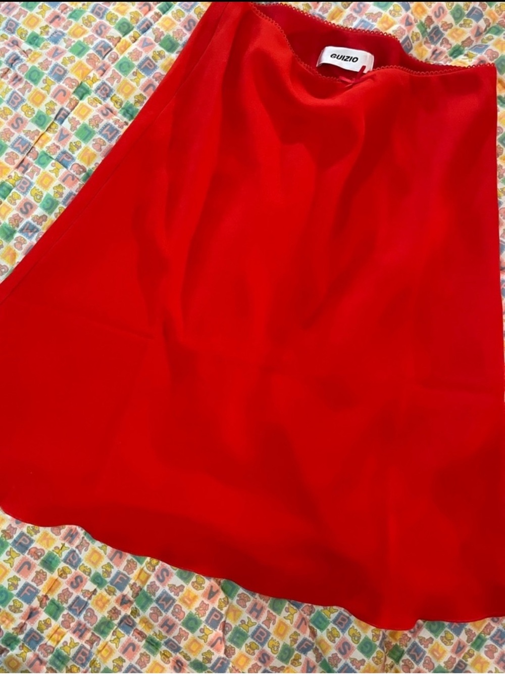 Danielle Guizio Red Midi Skirt - Picture 10 of 12